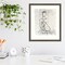 Embellished Nude Contour Sketch II by Ethan Harper Wood Framed Wall Art Print
